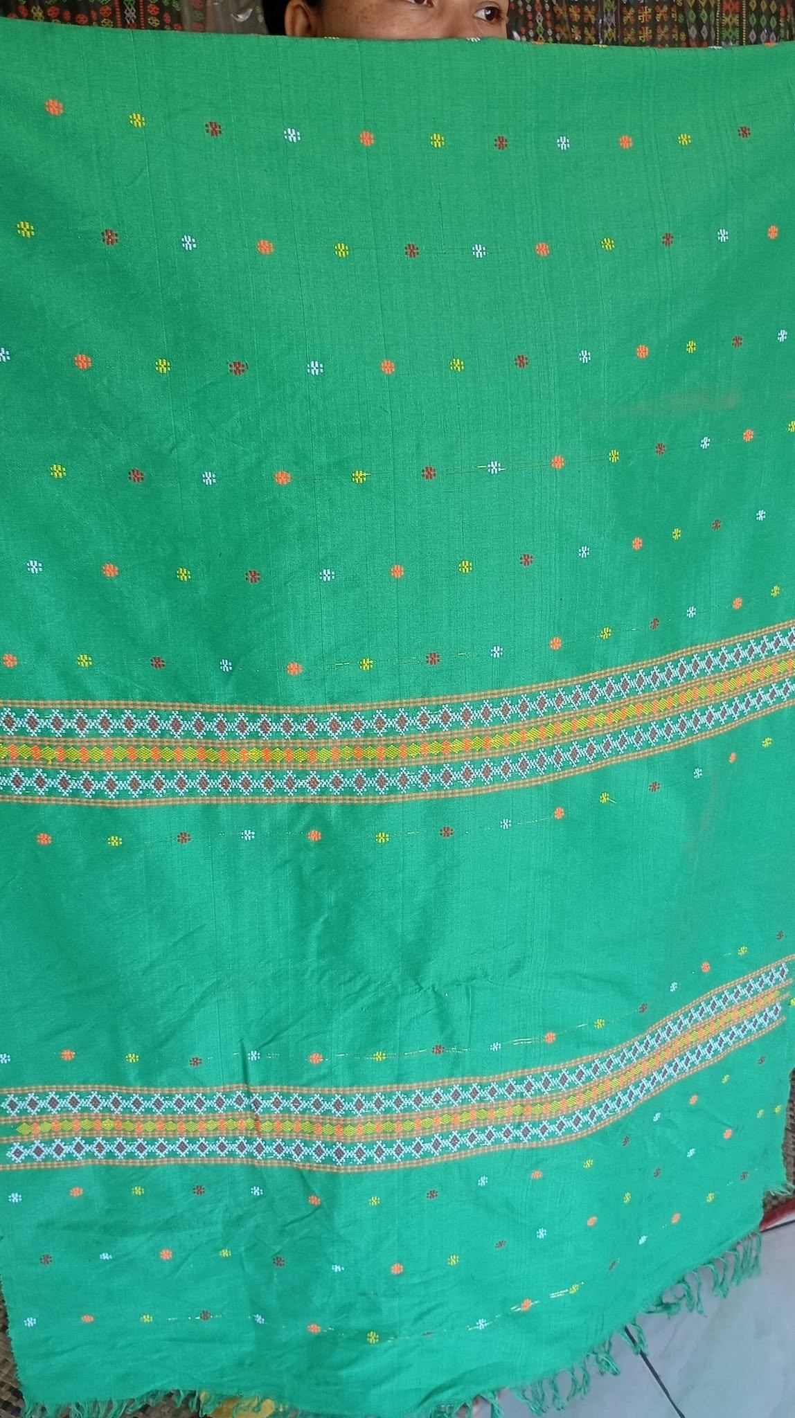 Kain Panjang Motif Songke Warna Hijai
